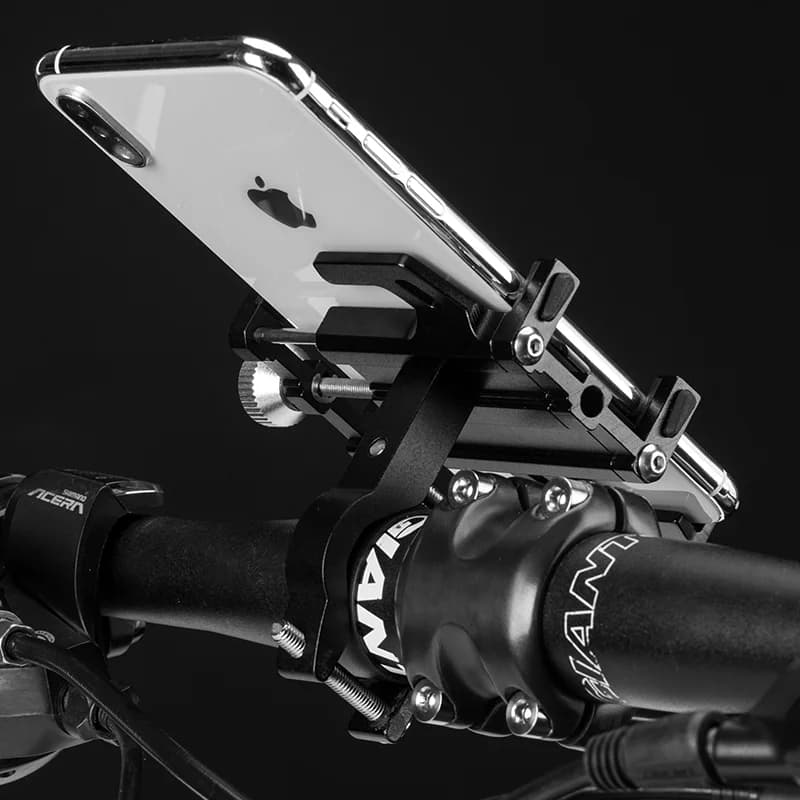 Aluminium telefonhållare med 360° roterande justering