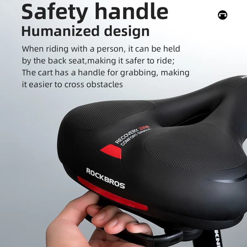 Regnsäker PU minnesskum cykelsadel